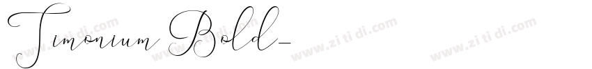 Timonium Bold字体转换